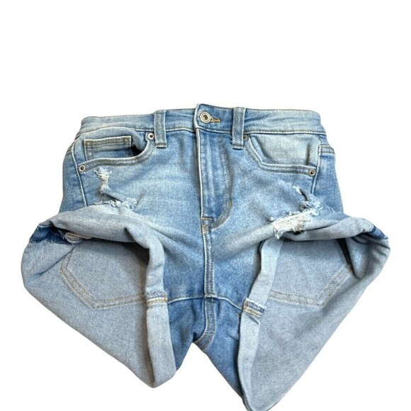 CELEBRITY PINK THE ICONIC DISTRESSED CUFFED DEMIN SHORTS SIZE 1/25 - Picture 6 of 12